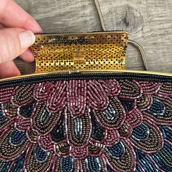 Vintage Mid Century beaded bag - Picture 6 of 10
